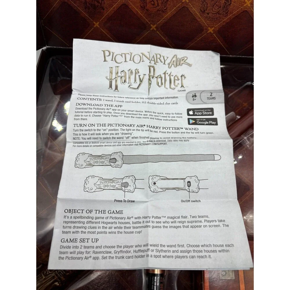 Pictionary Air Harry Potter Game Mattel Wizarding World Interactive Drawing Game